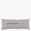 SMOOTHIE - Long Coussin à Message En Lin | Gris