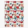 Nappe Imprimé Floral En Coton | Rouge
