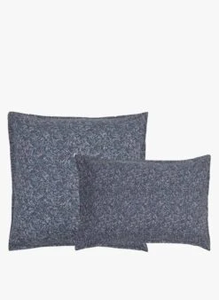 Intérieur Décoration Magasin 25 Taie D'oreiller Imprimé Fleuri En Lin Et Coton Biologique | Gris