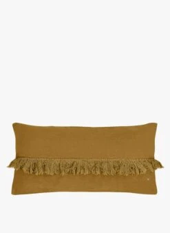 FOXY FRANGE - Coussin Frangé En Lin | Marron