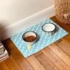 OSCREAM - Tapis De Gamelle Os Pour Chien Et Chat | Bleu