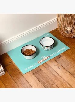 I'M THE QUEEN - Tapis De Gamelle Queen Pour Chien Et Chat | Bleu