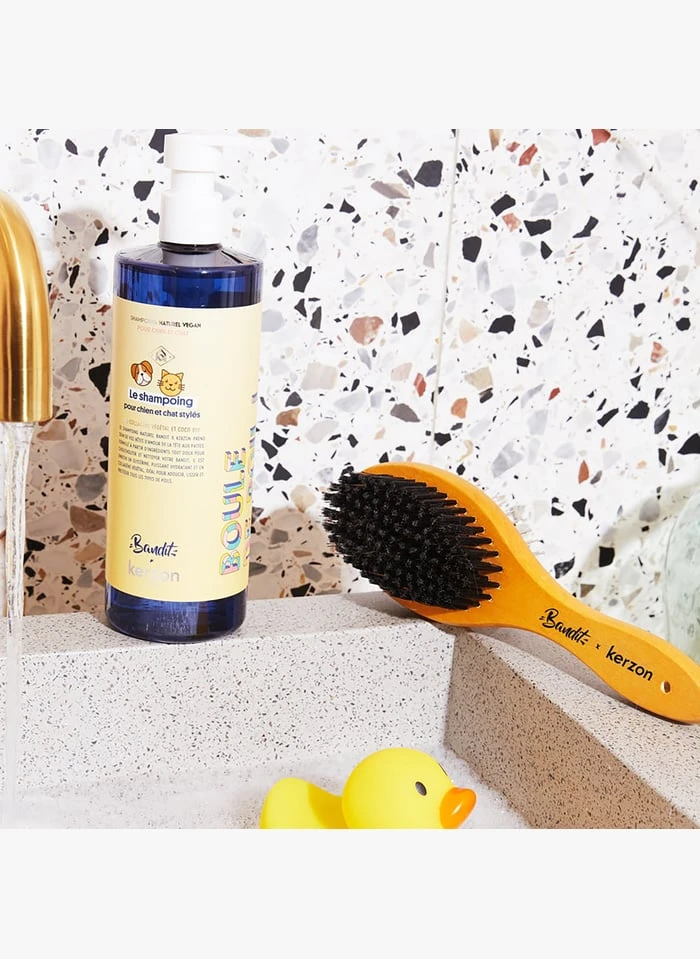 BANDIT X KERZON - Brosse Pour Chien Et Chat | Marron 2 BANDIT X KERZON - Brosse Pour Chien Et Chat | Marron – Image 2