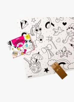 UNICORN - Poster + 6 Crayons | Multicolore