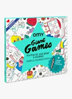 GAMES - Poster Géant à Colorier + 1 Crayon 5 Couleurs | Multicolore