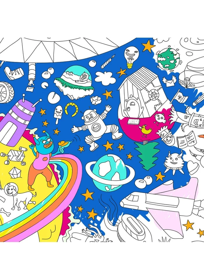 COSMOS - Poster Géant à Colorier | Multicolore 3 COSMOS - Poster Géant à Colorier | Multicolore – Image 3
