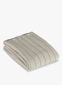 CALVI NAP - Nappe Rayée En Lin | Beige