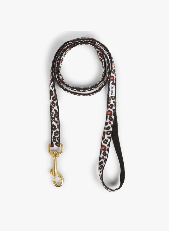 WILD WILD WOUF - Laisse Pour Chien Motif Léopard | Beige 2 WILD WILD WOUF - Laisse Pour Chien Motif Léopard | Beige – Image 2
