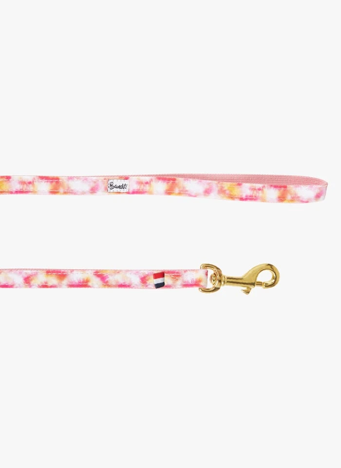 BANDIKINI - Laisse Chien Imprimé Tie And Dye | Rose 1 BANDIKINI - Laisse Chien Imprimé Tie And Dye | Rose