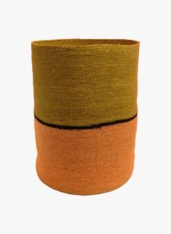 Grande Panière En Jacinthe D'eau | Orange