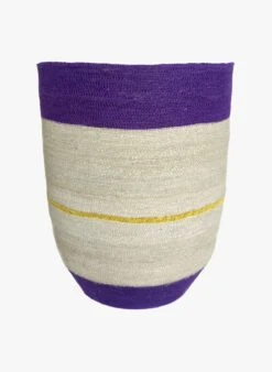 Grande Panière En Jacinthe D'eau | Violet