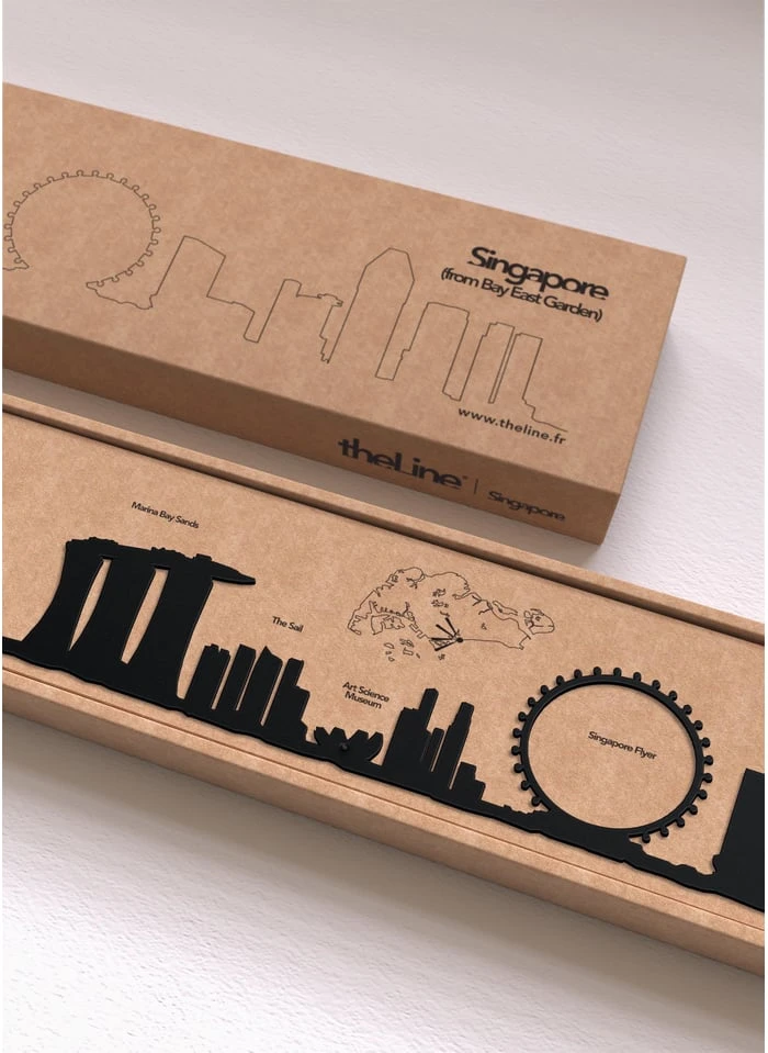 SINGAPORE - Décoration Murale | Noir 2 SINGAPORE - Décoration Murale | Noir – Image 2