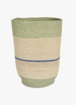 Grande Panière En Jacinthe D'eau | Vert