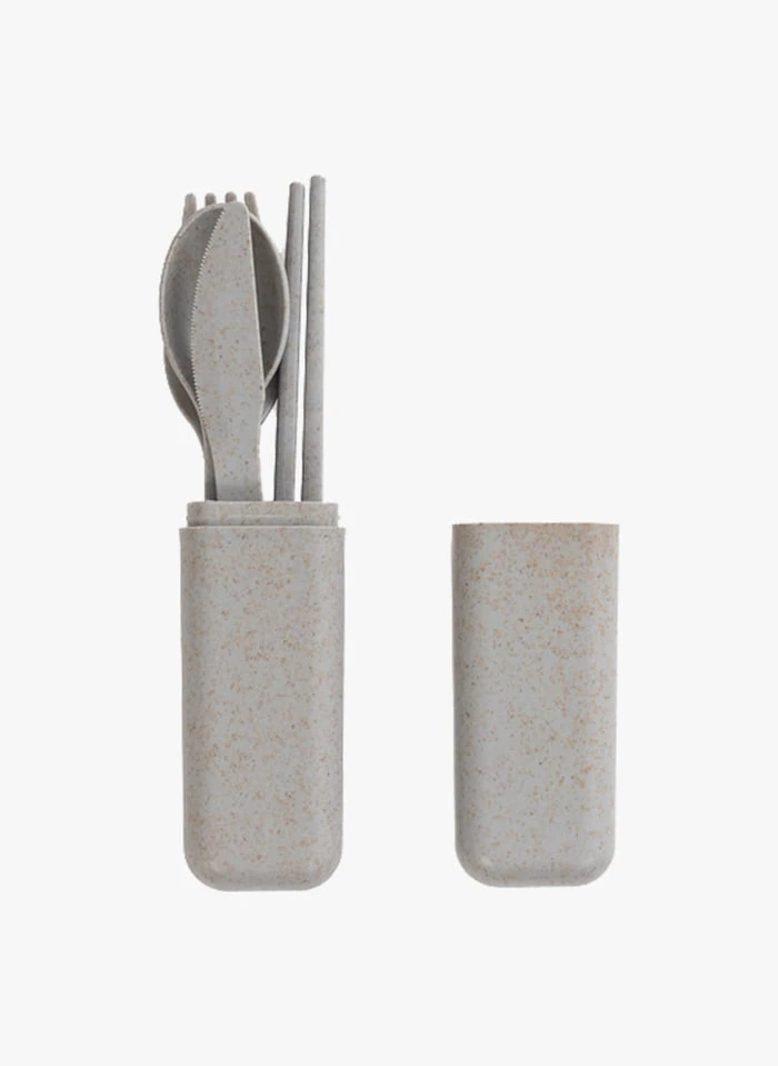 Ensemble De Couverts De Voyage | Gris 1 Ensemble De Couverts De Voyage | Gris