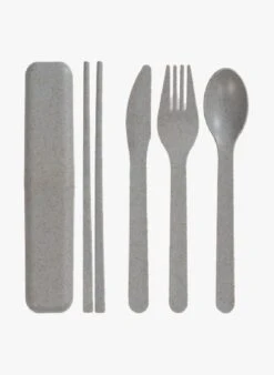 Ensemble De Couverts De Voyage | Gris 4 Ensemble De Couverts De Voyage | Gris -Intérieur Décoration Magasin 3761997