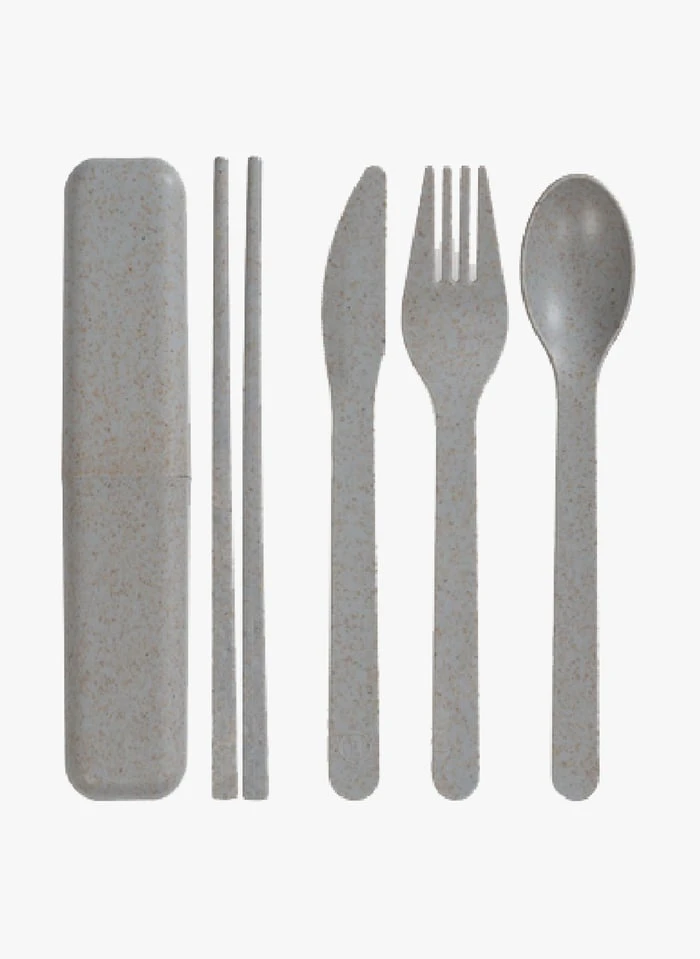 Ensemble De Couverts De Voyage | Gris 2 Ensemble De Couverts De Voyage | Gris – Image 2