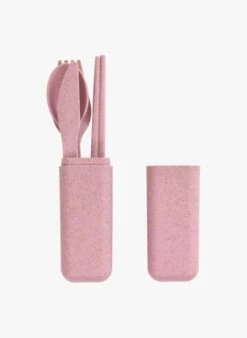 Ensemble De Couverts De Voyage | Rose