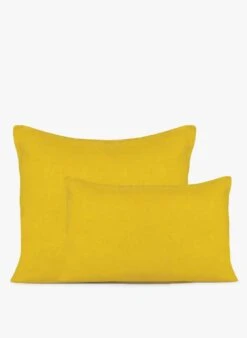 Intérieur Décoration Magasin 16 VITI TO - Taie D'oreiller En Lin Lavé | Jaune