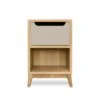 UNIK - Table De Chevet En Chene Naturel | Beige