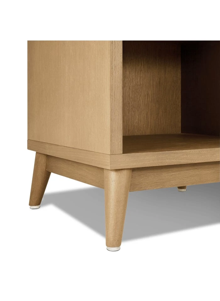 UNIK - Table De Chevet En Chene Naturel | Blanc 5 UNIK - Table De Chevet En Chene Naturel | Blanc – Image 5