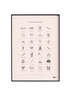 Affiche D'art Coquine 30 X 40 Cm | Rose