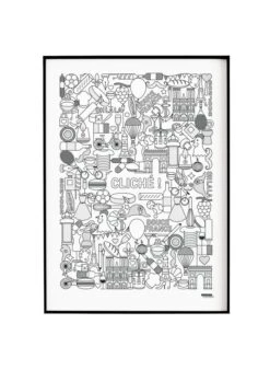 Affiche D'art Patrimoine Français 50 X 70 Cm | Blanc