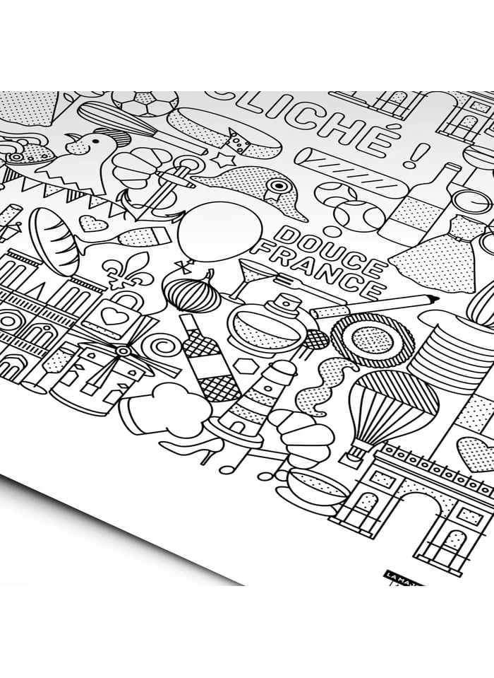 Affiche D'art Patrimoine Français 50 X 70 Cm | Blanc 3 Affiche D'art Patrimoine Français 50 X 70 Cm | Blanc – Image 3