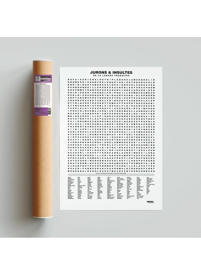 Affiche D'art Jeux De Mots 50 X 70 Cm | Blanc 4 Affiche D'art Jeux De Mots 50 X 70 Cm | Blanc – Image 4