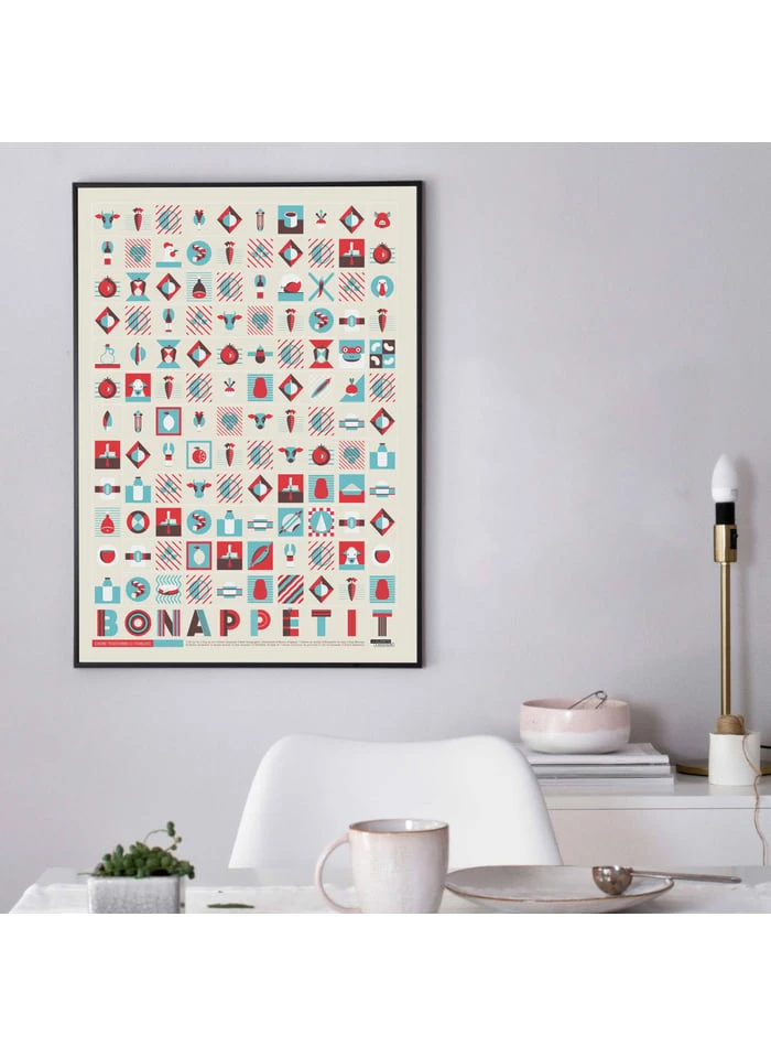 Affiche D'art Food 50 X 70 Cm | Multicolore 2 Affiche D'art Food 50 X 70 Cm | Multicolore – Image 2