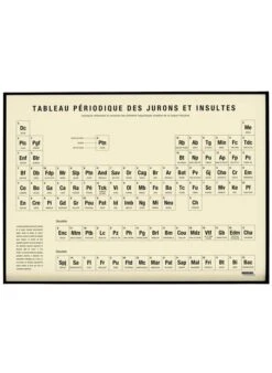 Affiche D'art Jeux De Mots 50 X 70 Cm | Doré