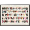 Affiche D'art Vestiaire Personnages 50 X 70 Cm | Multicolore