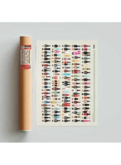 Affiche D'art Vestiaire Personnages 50 X 70 Cm | Multicolore 7 Affiche D'art Vestiaire Personnages 50 X 70 Cm | Multicolore -Intérieur Décoration Magasin 3913142