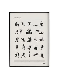 Affiche D'art Foot 50 X 70 Cm | Argent