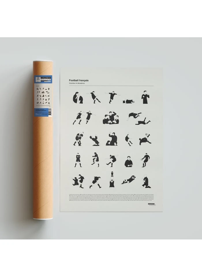 Affiche D'art Foot 50 X 70 Cm | Argent 4 Affiche D'art Foot 50 X 70 Cm | Argent – Image 4