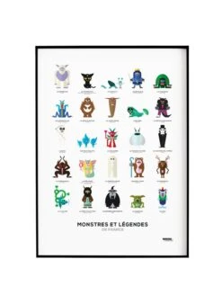 Affiche D'art Kids 50 X 70 Cm | Multicolore