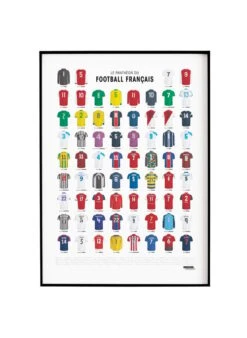 Affiche D'art Foot 50 X 70 Cm | Multicolore