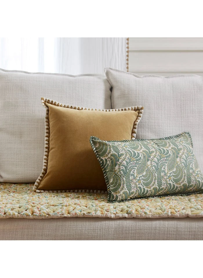 ANJALI - Housse De Coussin En Coton | Jaune 2 ANJALI - Housse De Coussin En Coton | Jaune – Image 2