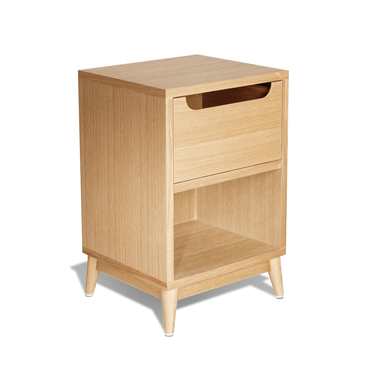 UNIK - Table De Chevet En Chene Naturel | Gris 3 UNIK - Table De Chevet En Chene Naturel | Gris – Image 3