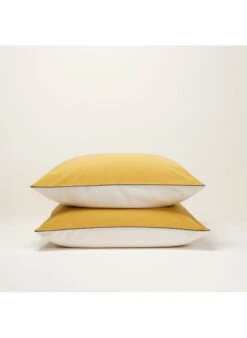 ADEN - Lot De 2 Taies D'oreiller En Coton | Beige