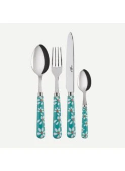 Sabre MARGUERITE - Set De 4 Couverts De Table | Bleu