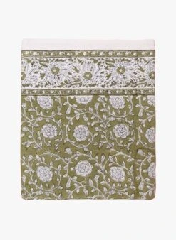 Nappe Imprimé Fleuri En Coton | Jaune