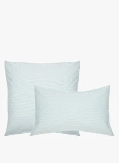 Taie D'oreiller Rayée En Coton | Vert