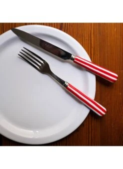 Sabre TRANSAT - Fourchette De Table | Rouge -Intérieur Décoration Magasin 3985693