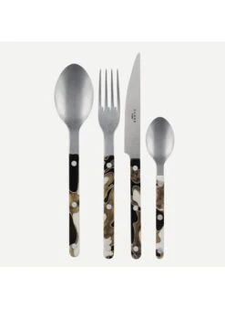 Sabre BISTROT VINTAGE DUNE - Set De 4 Couverts De Table | Noir