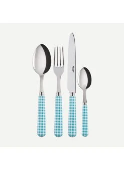 Sabre VICHY - Set De 4 Couverts De Table | Bleu