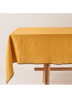 CARLINA - Nappe Rectangulaire En Lin | Jaune