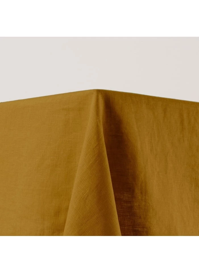 CARLINA - Nappe Carrée En Lin | Marron 2 CARLINA - Nappe Carrée En Lin | Marron – Image 2