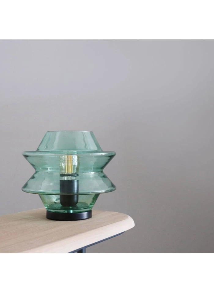 KATY - Lampe à Poser En Verre Soufflé Rose Blush | Vert 2 KATY - Lampe à Poser En Verre Soufflé Rose Blush | Vert – Image 2