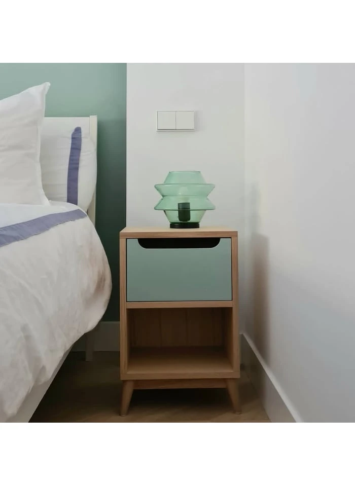 KATY - Lampe à Poser En Verre Soufflé Rose Blush | Vert 3 KATY - Lampe à Poser En Verre Soufflé Rose Blush | Vert – Image 3