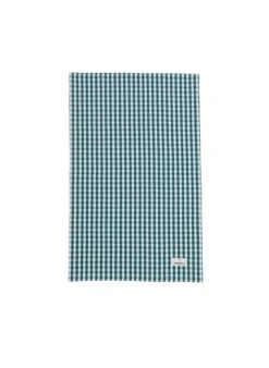 Torchon Imprimé Vichy En Coton | Vert